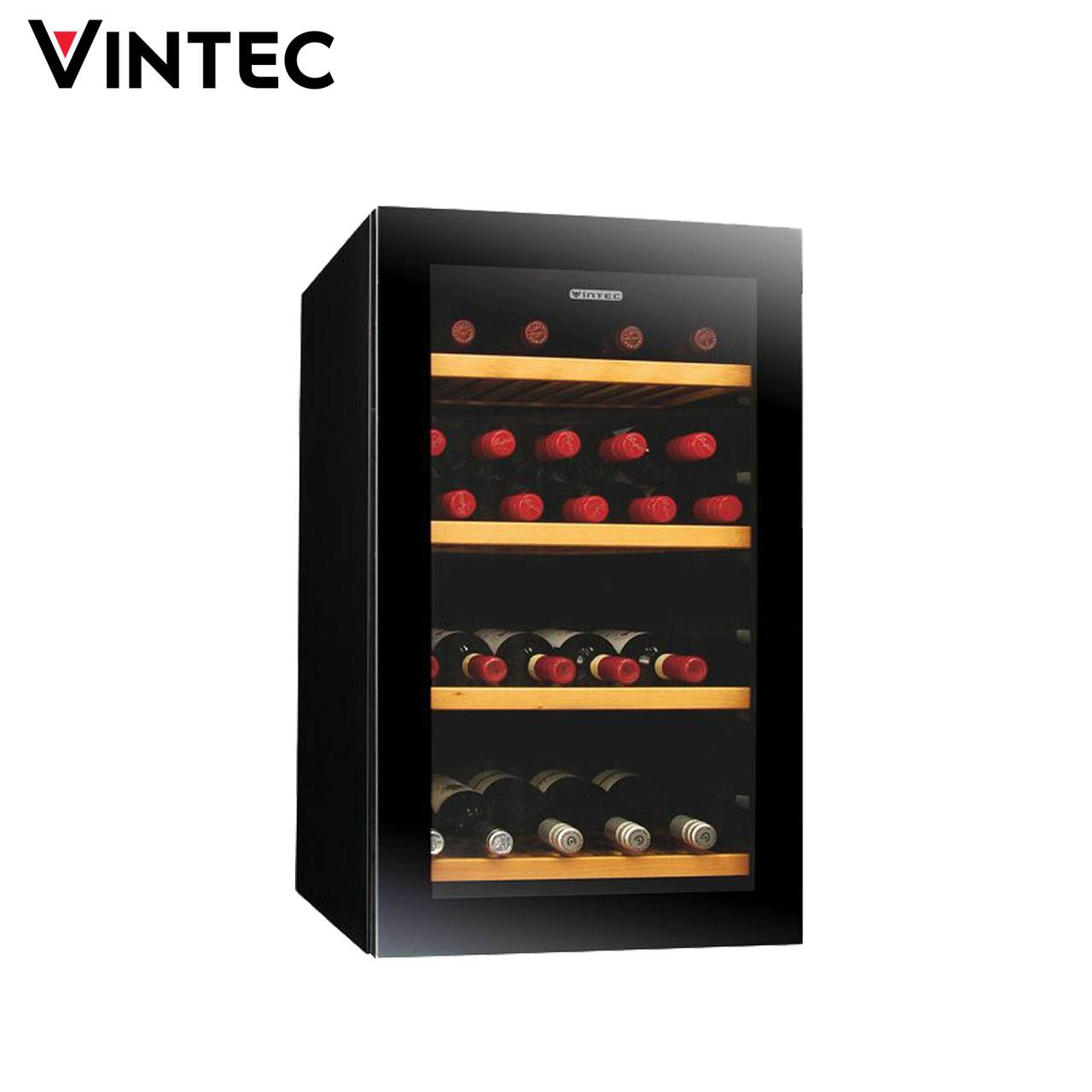 Vintec VWS035SBAX 35 Bottles Freestanding Wine Cellar (Black) V30SGMEBK