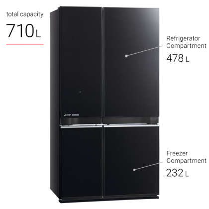 mitsubishi 4 door fridge mr l78en gbk