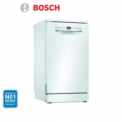 [Made in Poland] Bosch SPS2HKW57E Serie 2 Freestanding Dishwasher 45cm 9 Place Setting (White)