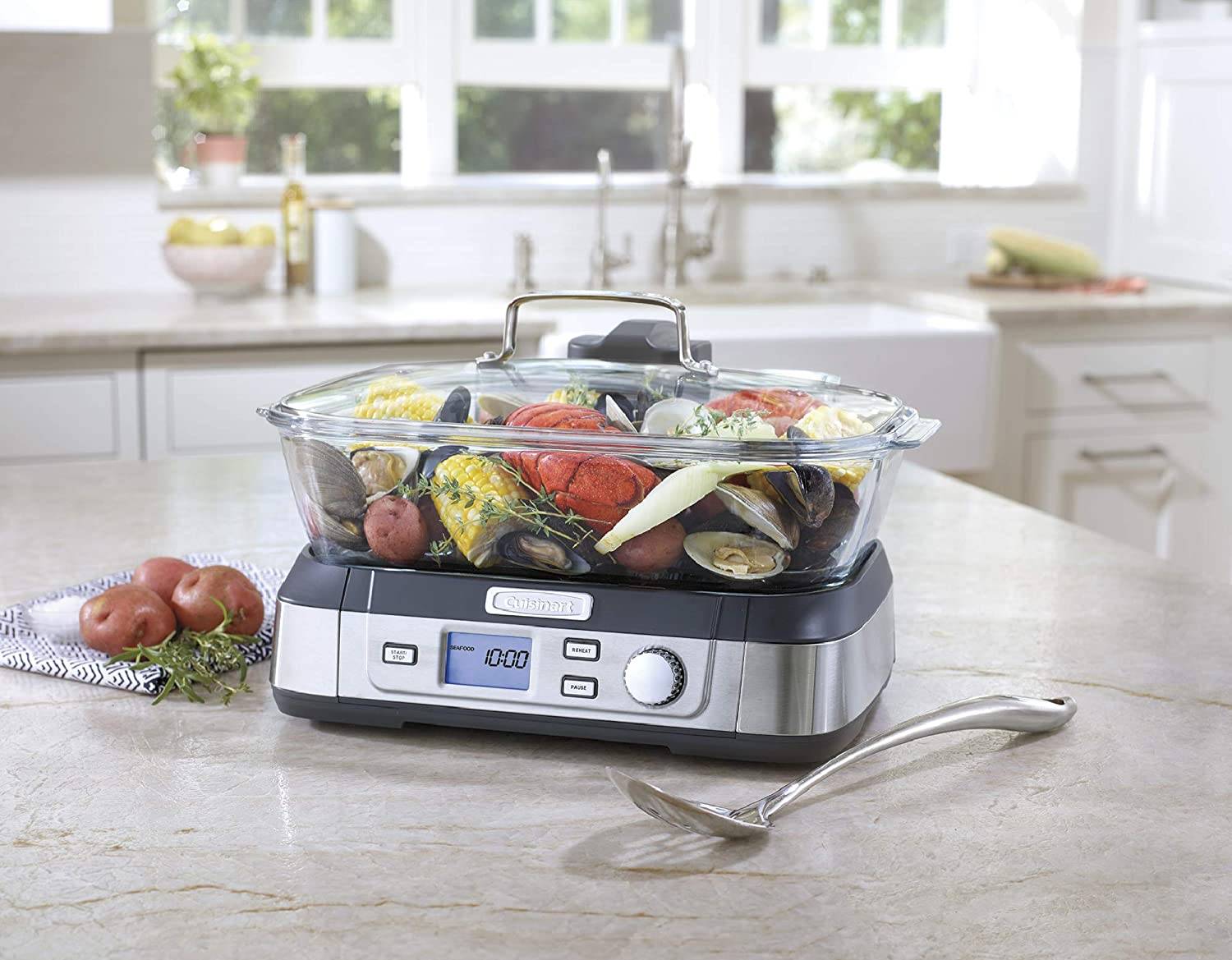 Cuisinart Cookfresh™ Digital Glass Food Steamer 5L 5 Program (Stainless